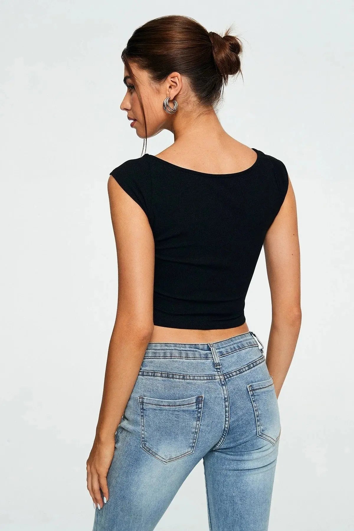 Sweetheart Ribbed Crop Top - Little Addiction