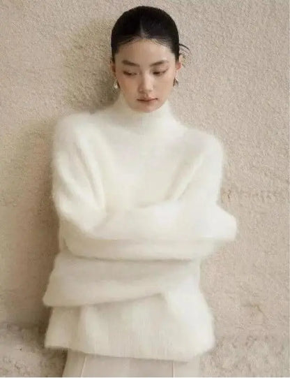 Cozy Chic Mohair Turtleneck Sweater Little Addiction