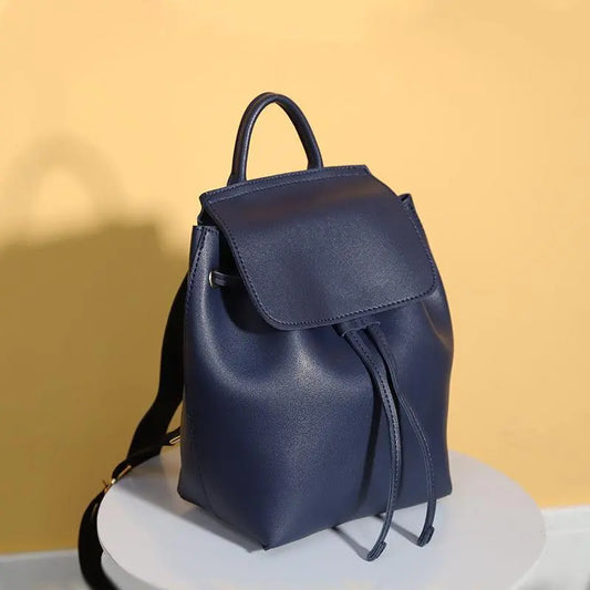 Leather College Backpack - Little Addiction