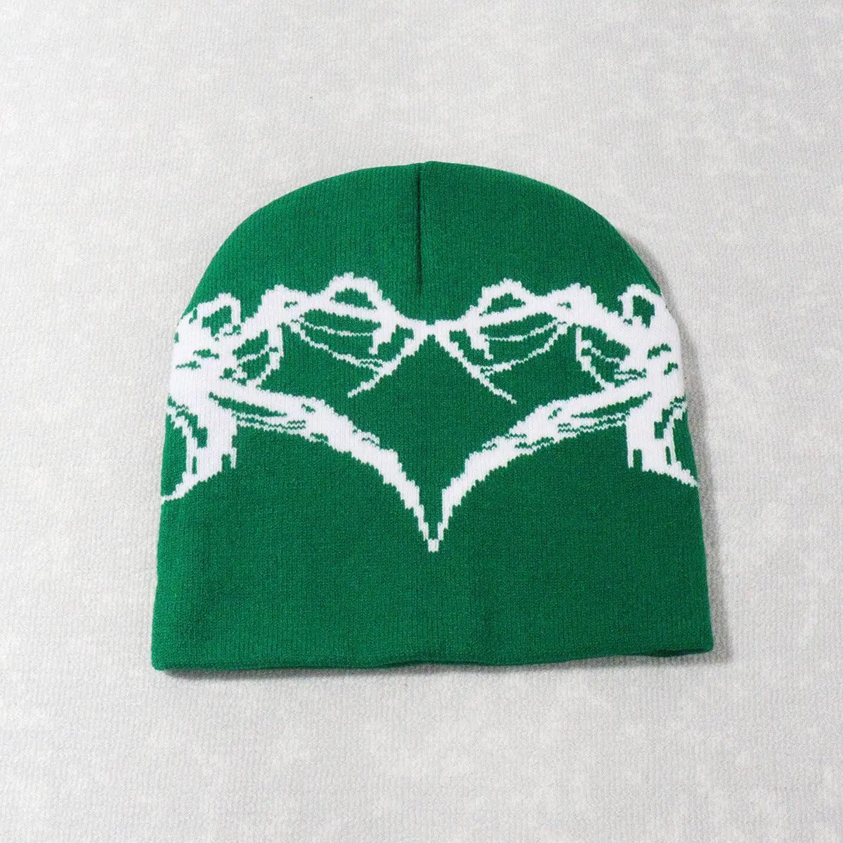 Mirror Heart Knitted Beanie Hat - Little Addiction