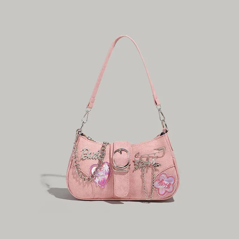 New Special-interest Design Laser Love Underarm Y2g Crossbody Bag - Little Addiction