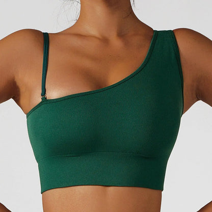 Sexy Optional One-Shoulder Yoga Top - Little Addiction