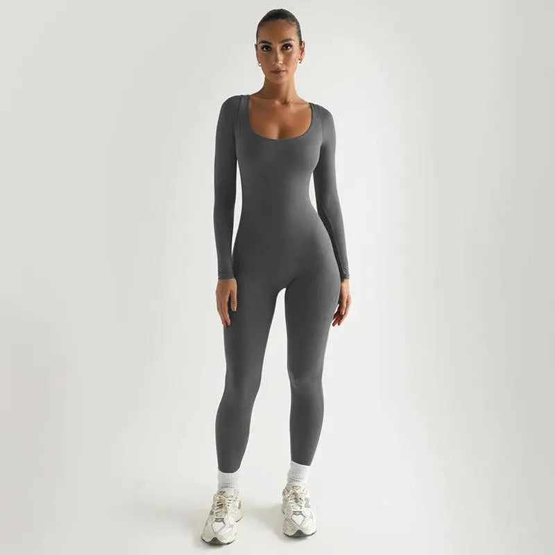 Sexy Soft High Elastic Long-sleeved Jumpsuit - Little Addiction