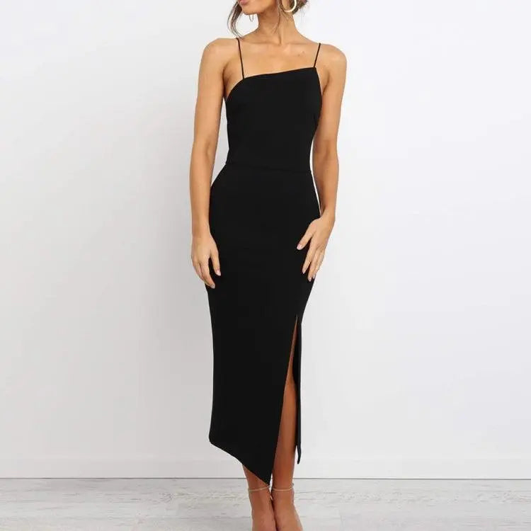 Sleek Bodycon Evening Dress - Little Addiction