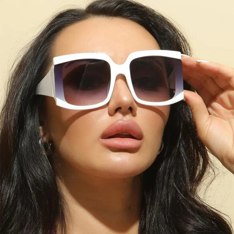 Square Large Frame Sunglasses - Little Addiction