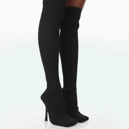 Thigh High Knee Long Boots - Little Addiction